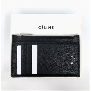 *SOLD* GUC CELINE Zipped Compact Card Holder Black